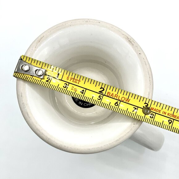 Vtg Pedestal Flower Coffee Mug Tea Cup B.I. INC Set Of 4 Tall 5” Diameter 3.25” - Picture 7 of 8